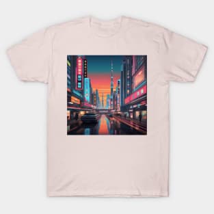 Retro futuristic Tokyo T-Shirt